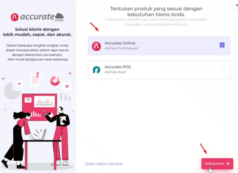 membuat database accuarte online