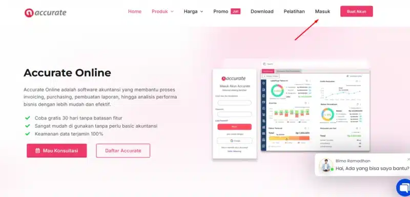 lupa pasword login accurate online