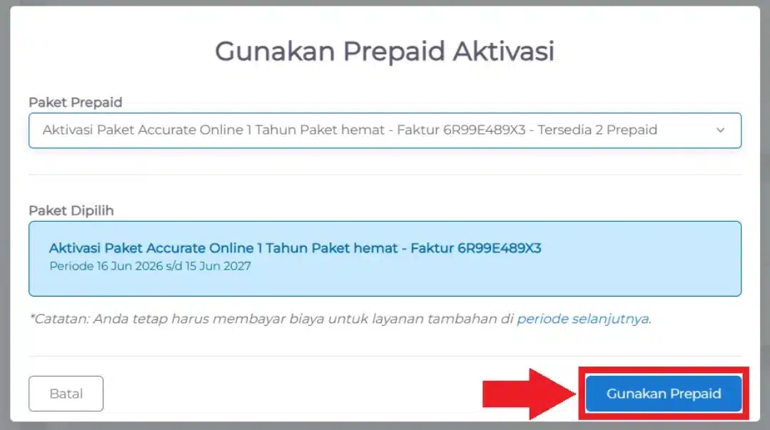 Ubah biaya berlangganan perbulan menjadi paket promo 1 tahun