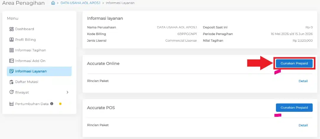 Ubah biaya berlangganan perbulan menjadi paket promo 1 tahun