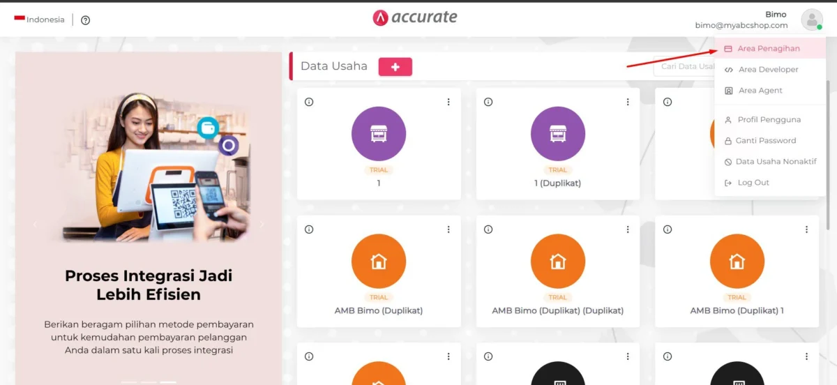 Aktivasi add-on Accurate paket 1 tahun 