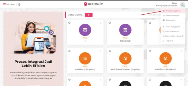 Area Penagihan Accurate Online