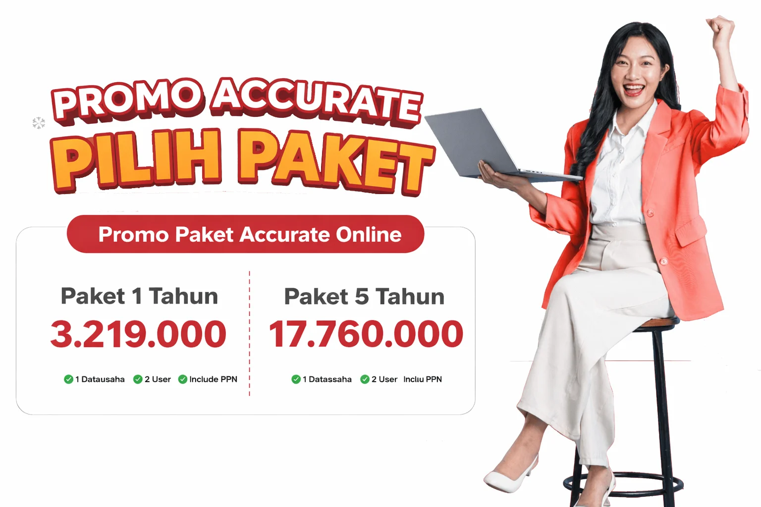 Promo Accurate Online Paket 1 tahun & 5 Tahun