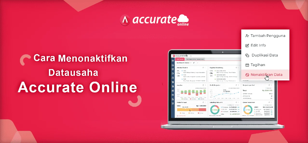 cara menonaktifkan datausaha accurate online