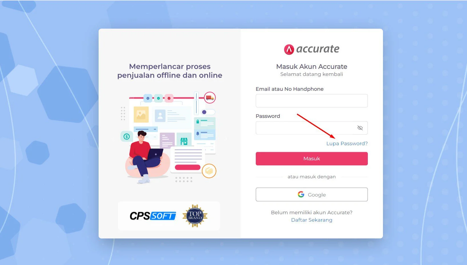 lupa pasword accurate online